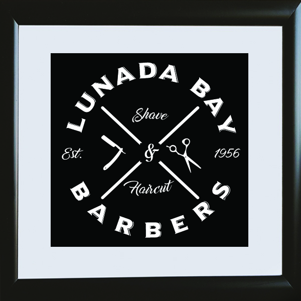 Lunada Bay Barbers Logo - Established 1956